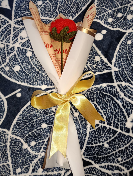 A Single Red Rose that symbolizes love and passion. Fresh, beautiful, and perfect to express your feelings in a simple, elegant way.