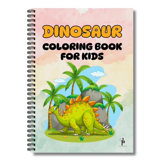 Inky Petals Kids Dinosaur Coloring Book – Fun & Easy Dino Designs for Creativity and Learning | 120 GSM Paper