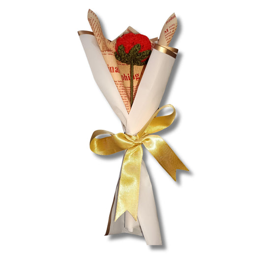 A Single Red Rose that symbolizes love and passion. Fresh, beautiful, and perfect to express your feelings in a simple, elegant way.