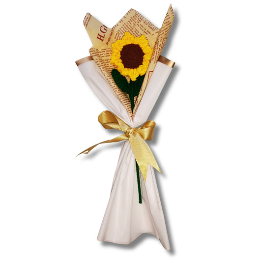 A Single Sunflower that symbolizes happiness and warmth. Bright, beautiful, and perfect to bring joy and sunshine to someone’s day in a simple, elegant way.