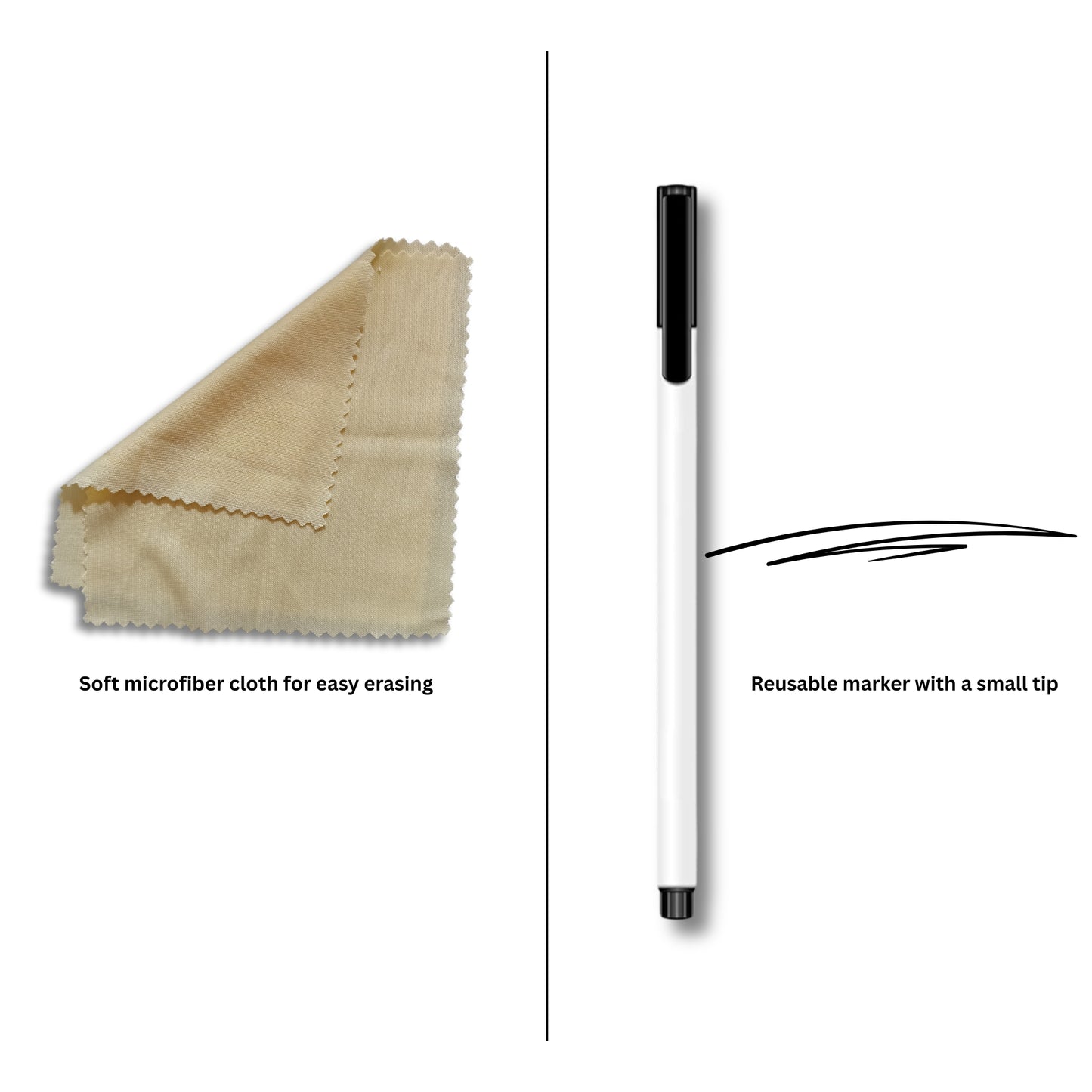 Inky Petals A5 Reusable Notebook – Thick 300 GSM Pages, Erasable & Eco-Friendly